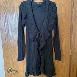 Red Paint Long Sweater Cardigan Women’s Large